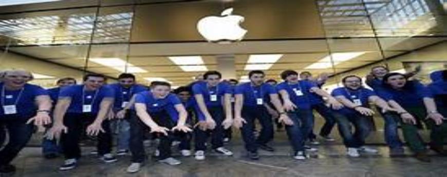 How does Apple promote a positive work culture for its employees?