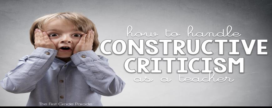 How do you handle constructive criticism?