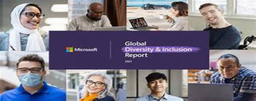 How does Microsoft promote diversity and inclusion in its workforce?